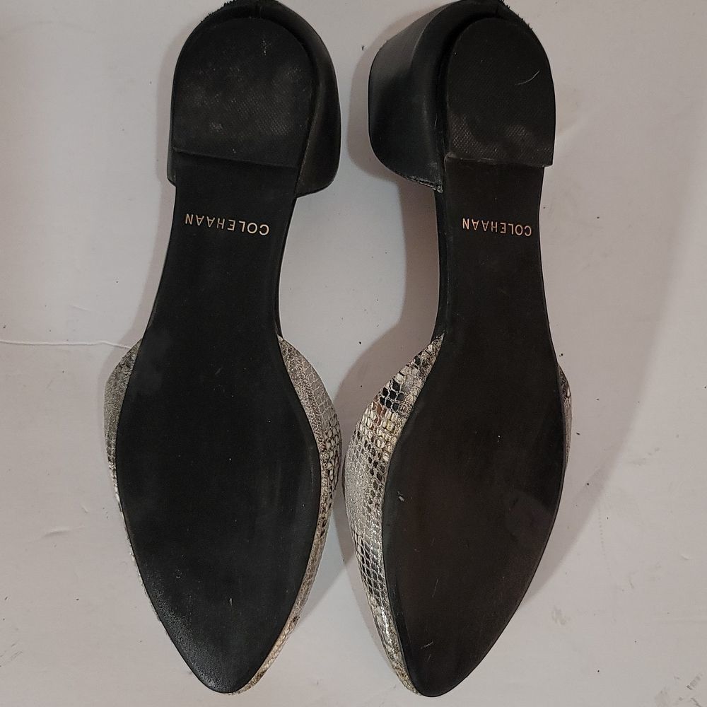 𝅺Cole Haan Women's Snake Embossed  Flat - Picture 6 of 7